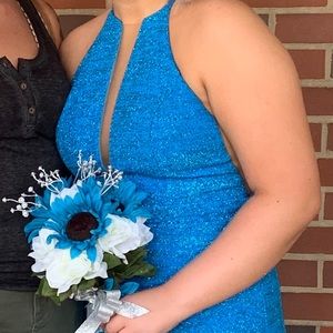 Like New Jovani Short Dress. Gorgeous Blue!